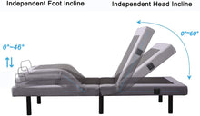 Load image into Gallery viewer, Adjustable Bed Frame Base Massage Wireless Remote Adjustable, Adjustable Bed Legs
